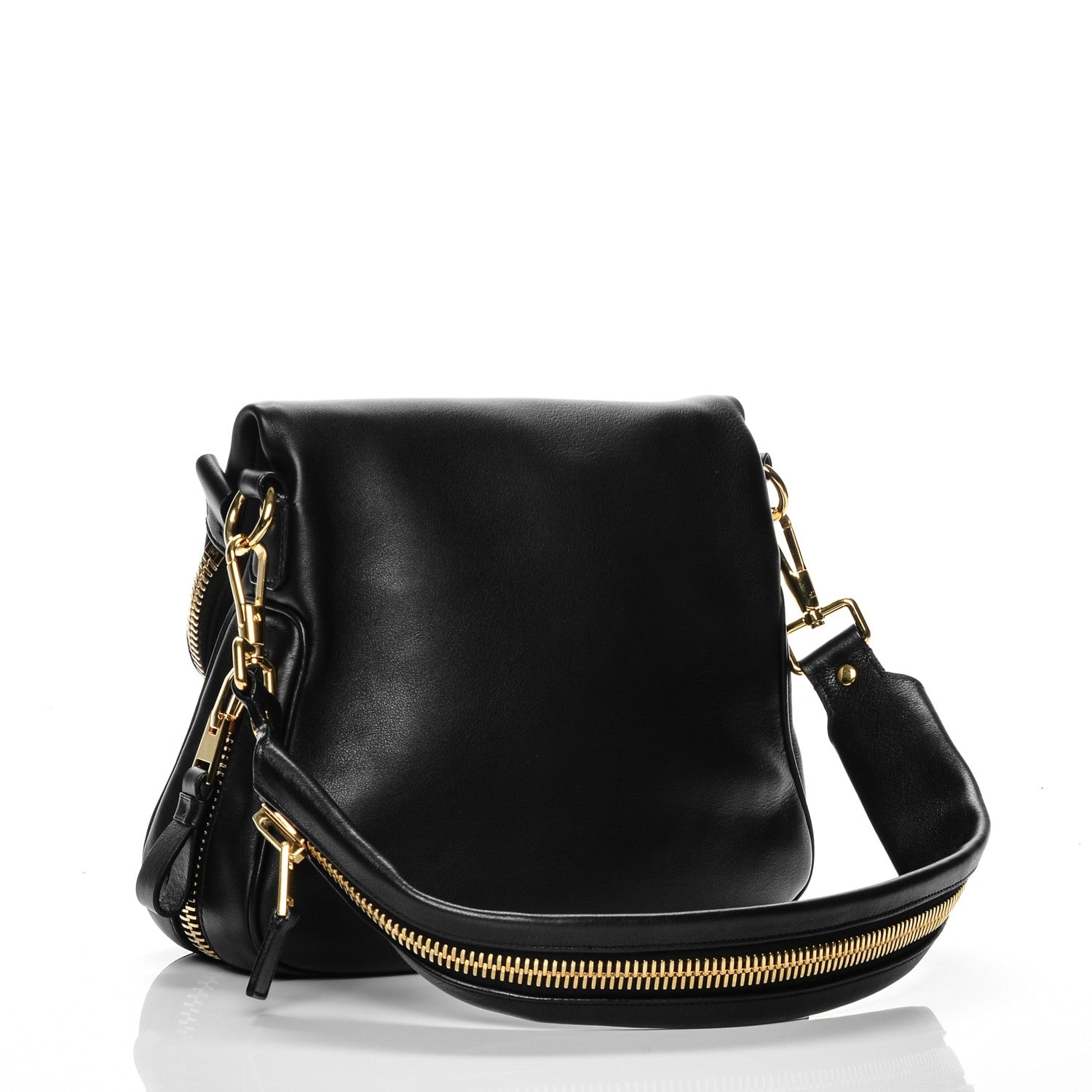 Tom Ford Calfskin Medium Jennifer Crossbody Bag Black 3 of 6