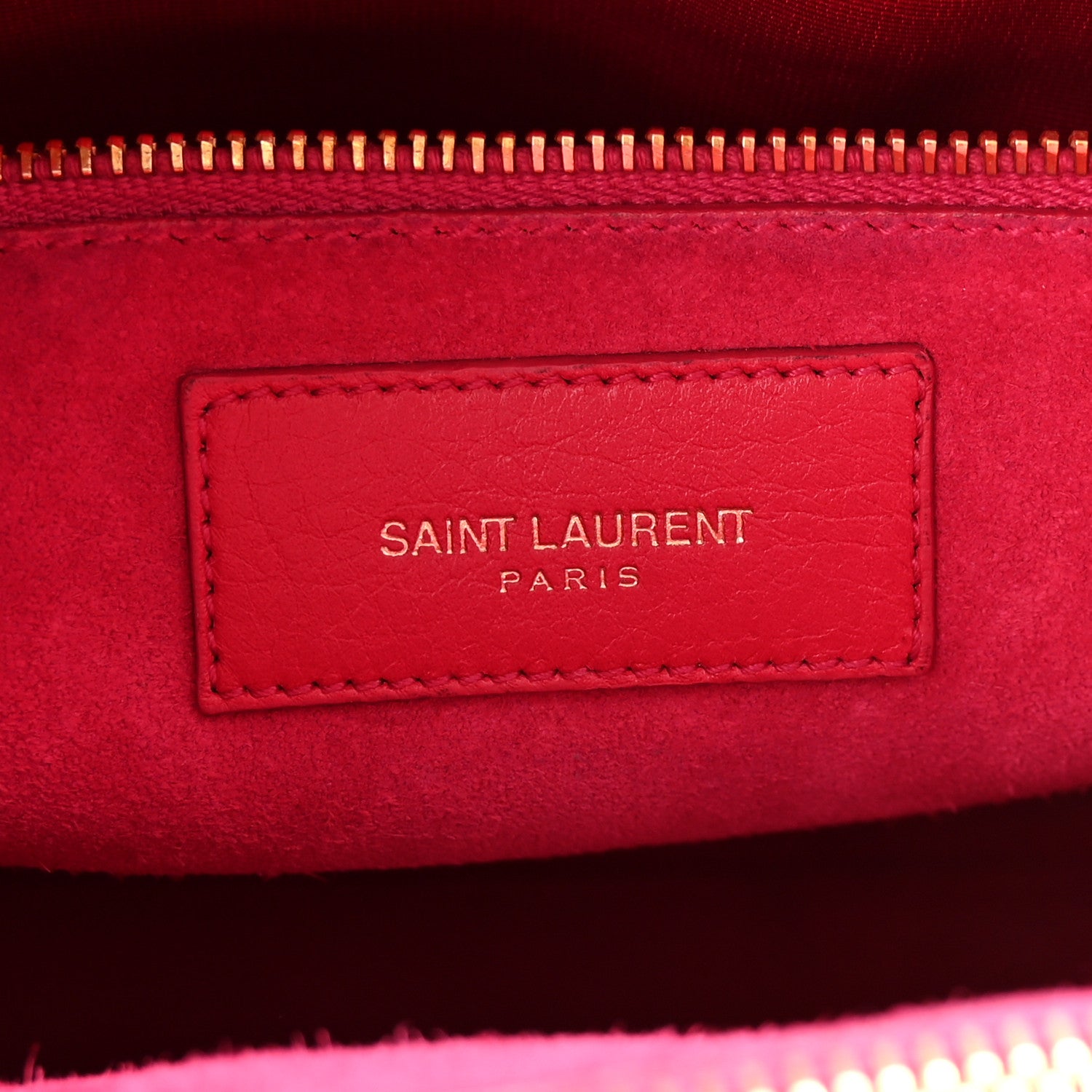 Saint Laurent Calfskin Small Sac De Jour Lipstick Fuchsia 6 of 9