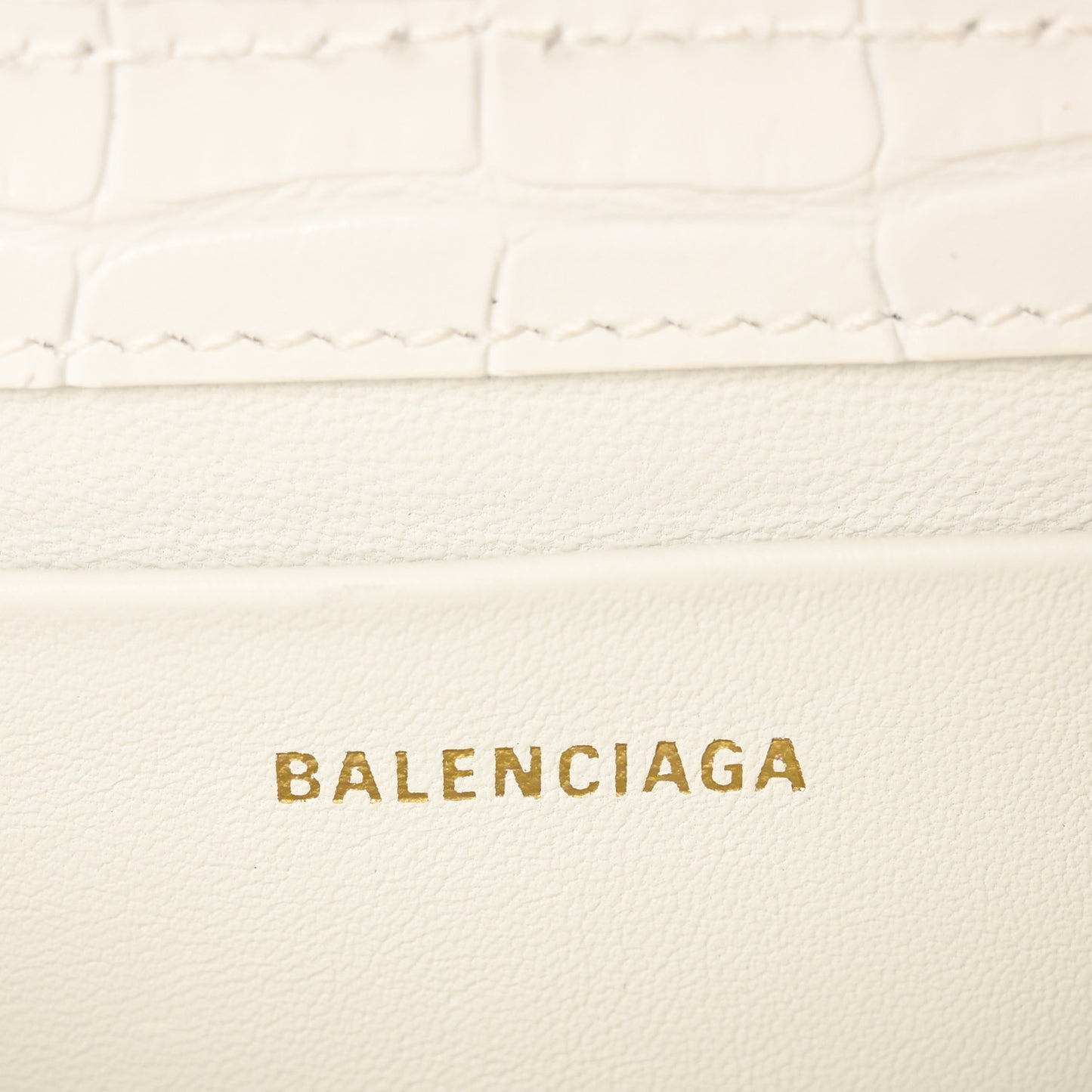 Shiny Super Supple Calfskin Crocodile Embossed Small XX Flap Stretch Bag White