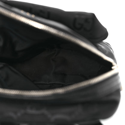 Gucci Econyl Nylon Monogram Off The Grid Sling Backpack Black 5 of 10