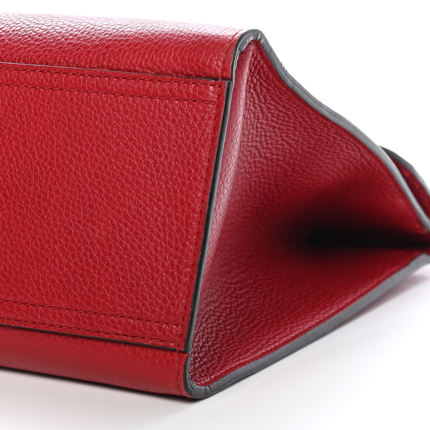 Gucci Calfskin Feline Medium GG Marmont Top Handle Bag Vulcanic Red 9 of 10