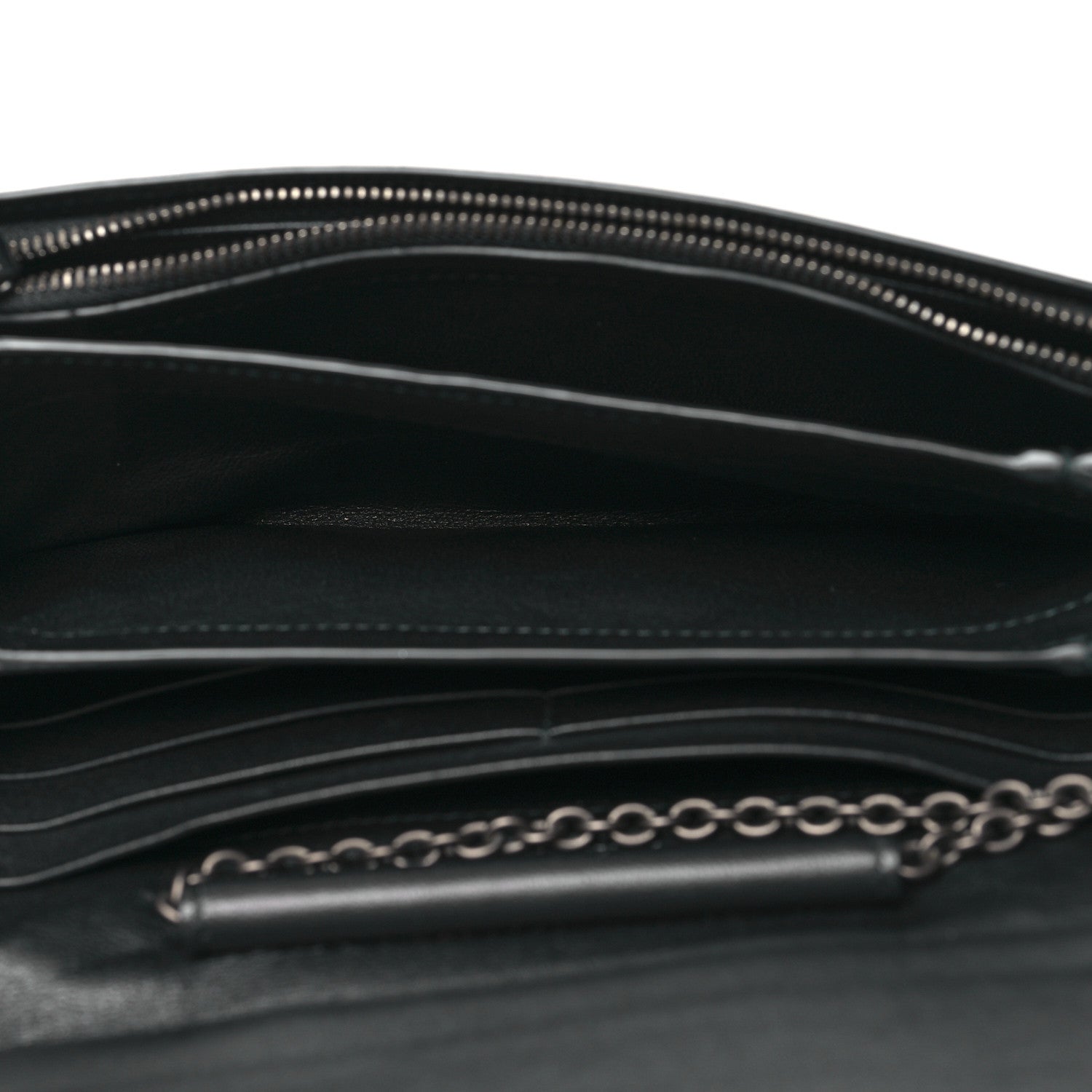 Bottega Veneta Metallic Nappa Intrecciato Chain Wallet Gold 5 of 15