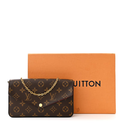 Louis Vuitton Monogram Pochette Felicie Chain Wallet Fuchsia 16 of 16