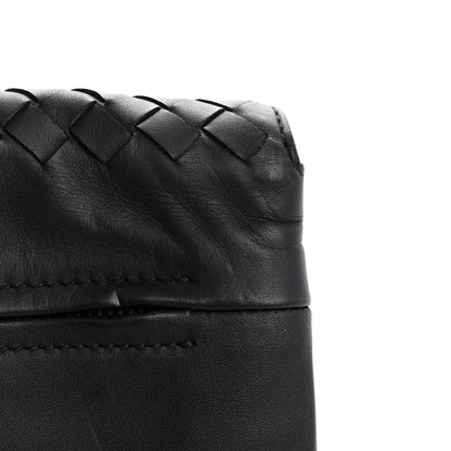 Bottega Veneta Nappa Intrecciato Flap Pouch Black 12 of 14