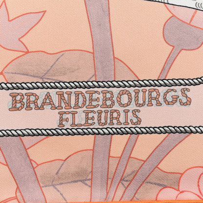 Hermes Silk Brandebourgs Scarf 90 Abricot 6 of 6