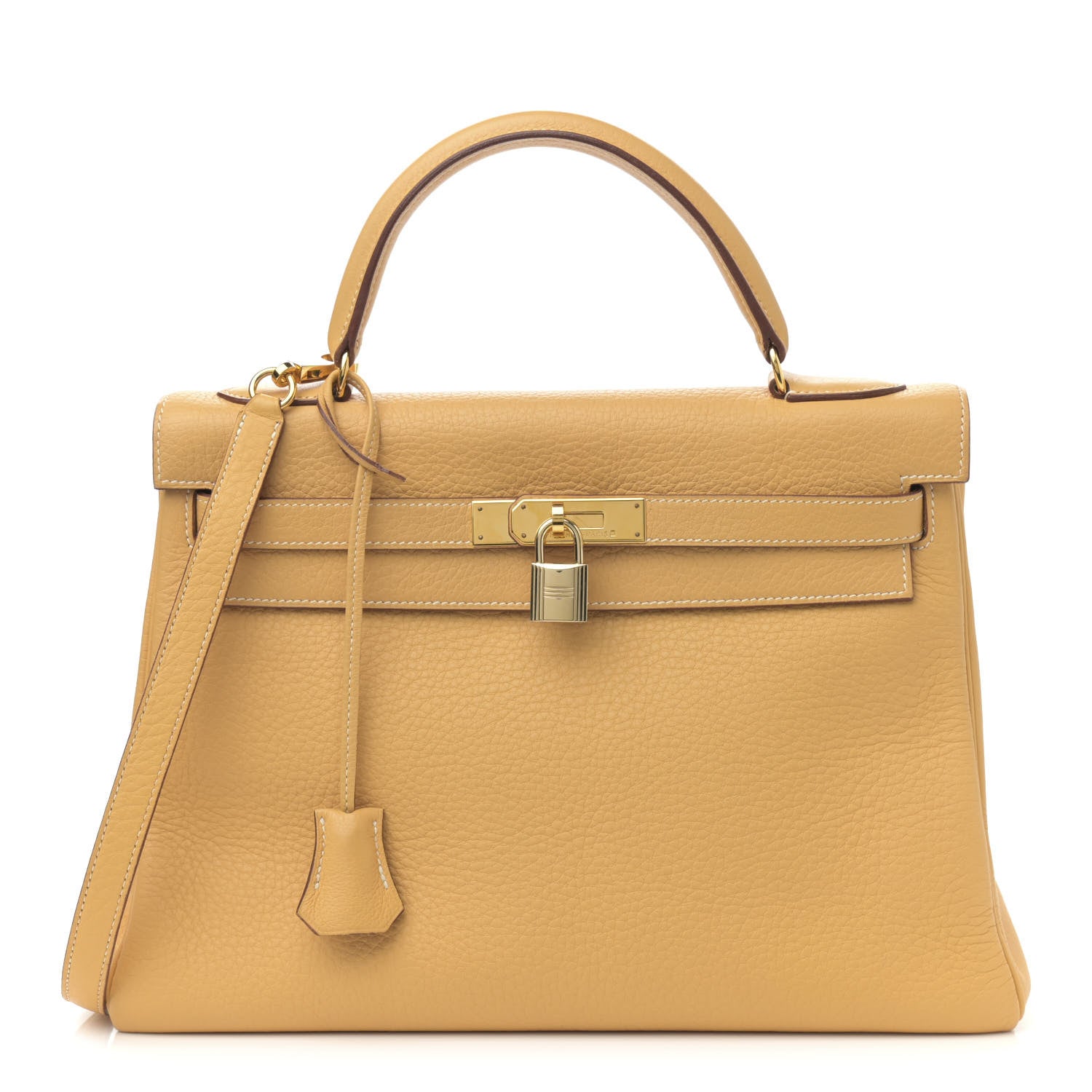 Hermes Taurillon Clemence Kelly Retourne 32 Sable 1 of 19