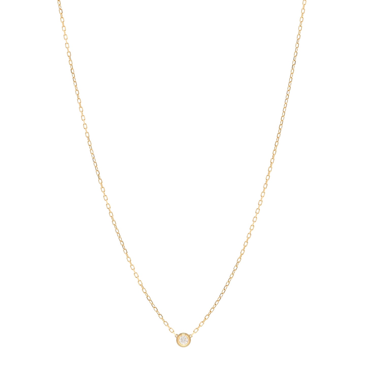 18K Yellow Gold Diamond SM D'Amour Pendant Necklace