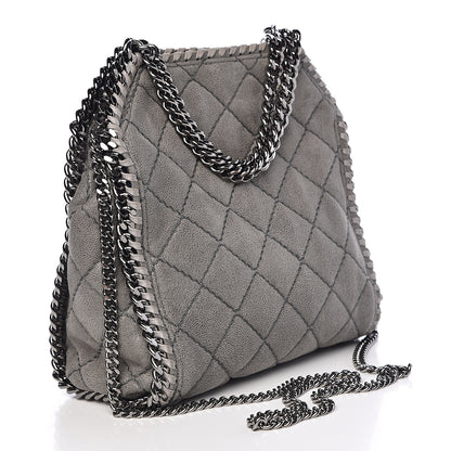 Stella McCartney Shaggy Deer Quilted Mini Falabella Tote Grey 4 of 12