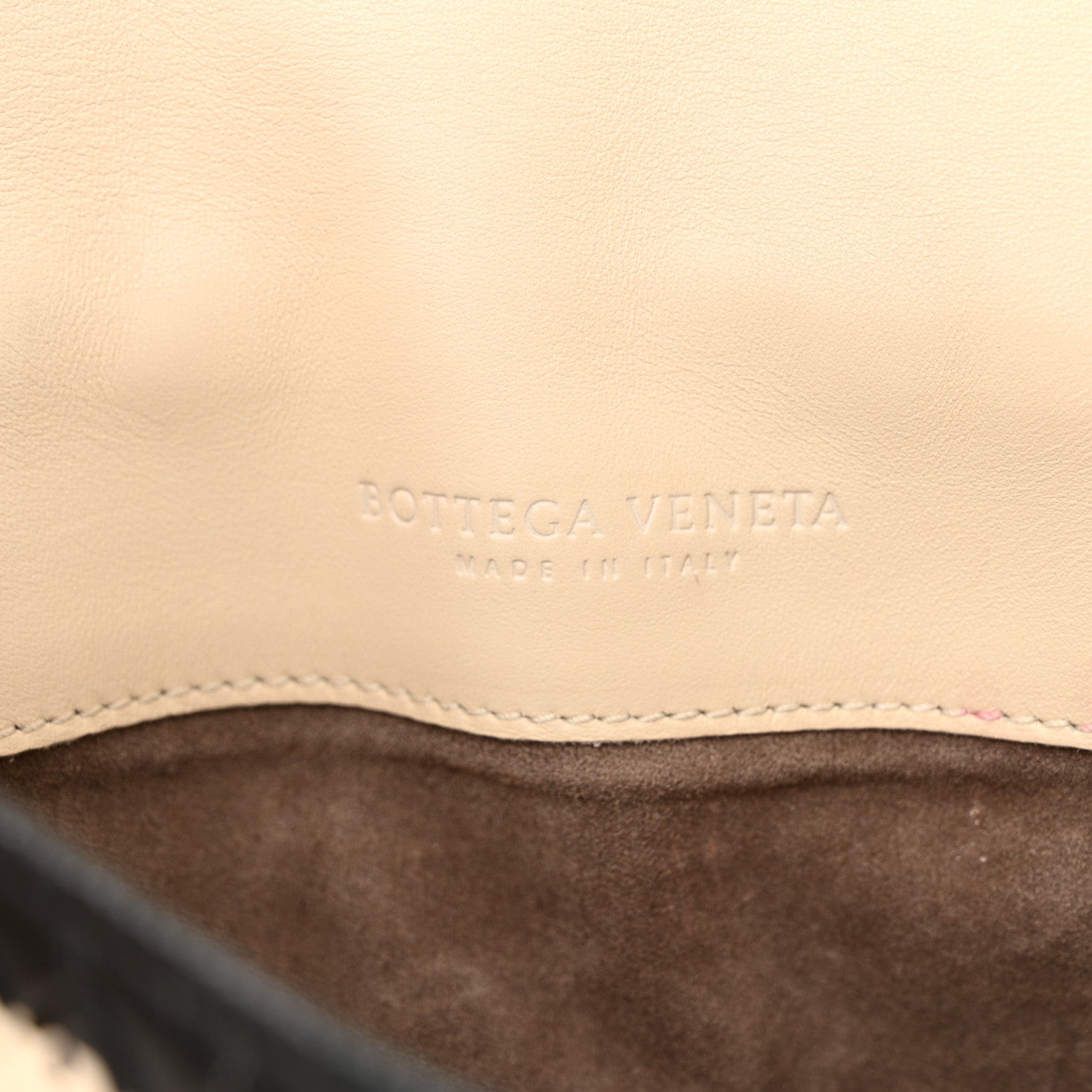 Bottega Veneta Nappa Karung Intrecciato Glass Pearl Shoulder Bag White Black 7 of 14