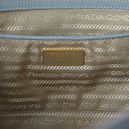 Prada Saffiano Medium Galleria Double Zip Tote Lago 6 of 17