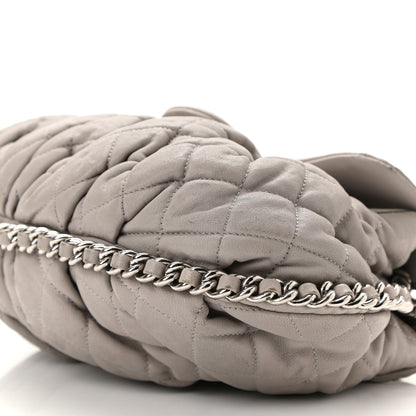 Chanel Washed Lambskin Quilted Medium Chain Around Flap Taupe 10 of 12