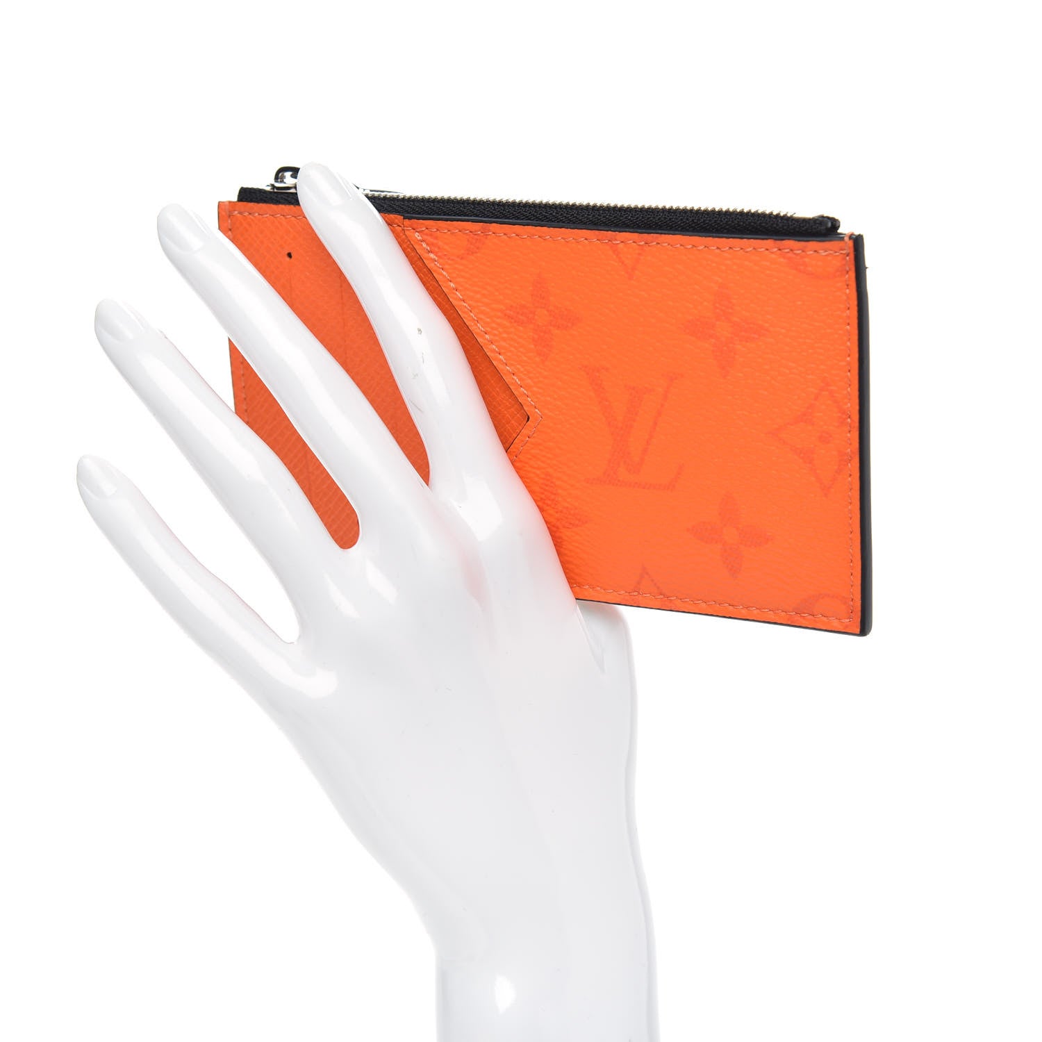 Louis Vuitton Taigarama Coin Card Holder Orange 2 of 7