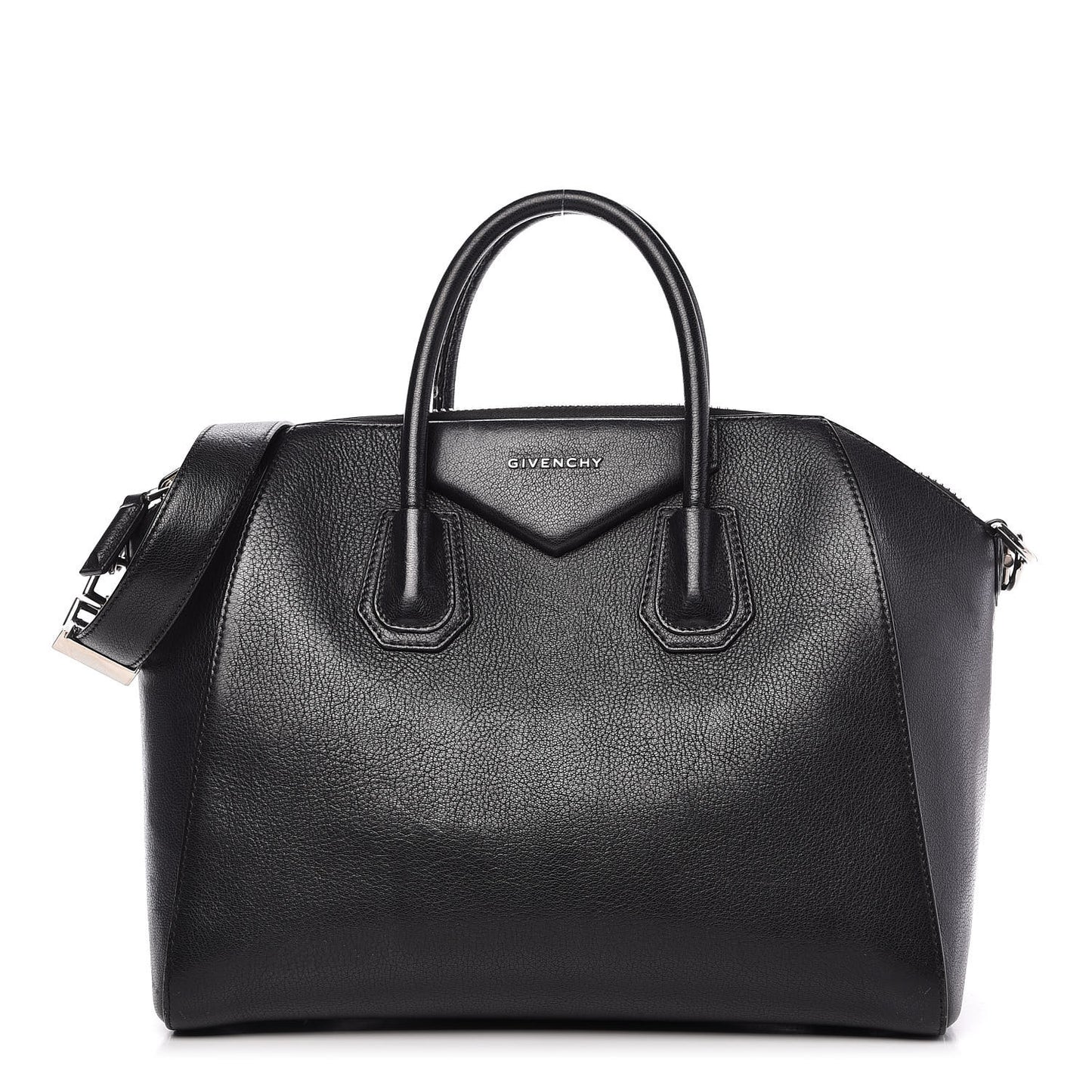 Sugar Goatskin Medium Antigona Black