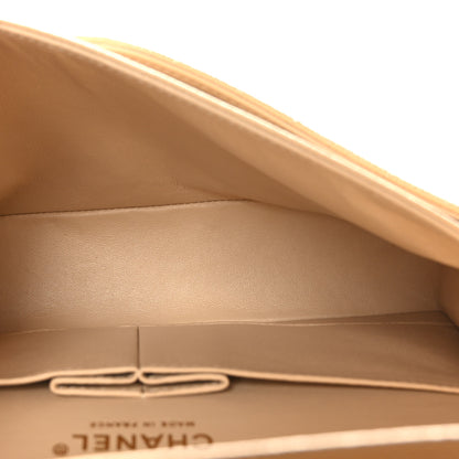 Chanel Caviar Quilted Medium Double Flap Beige 5 of 9