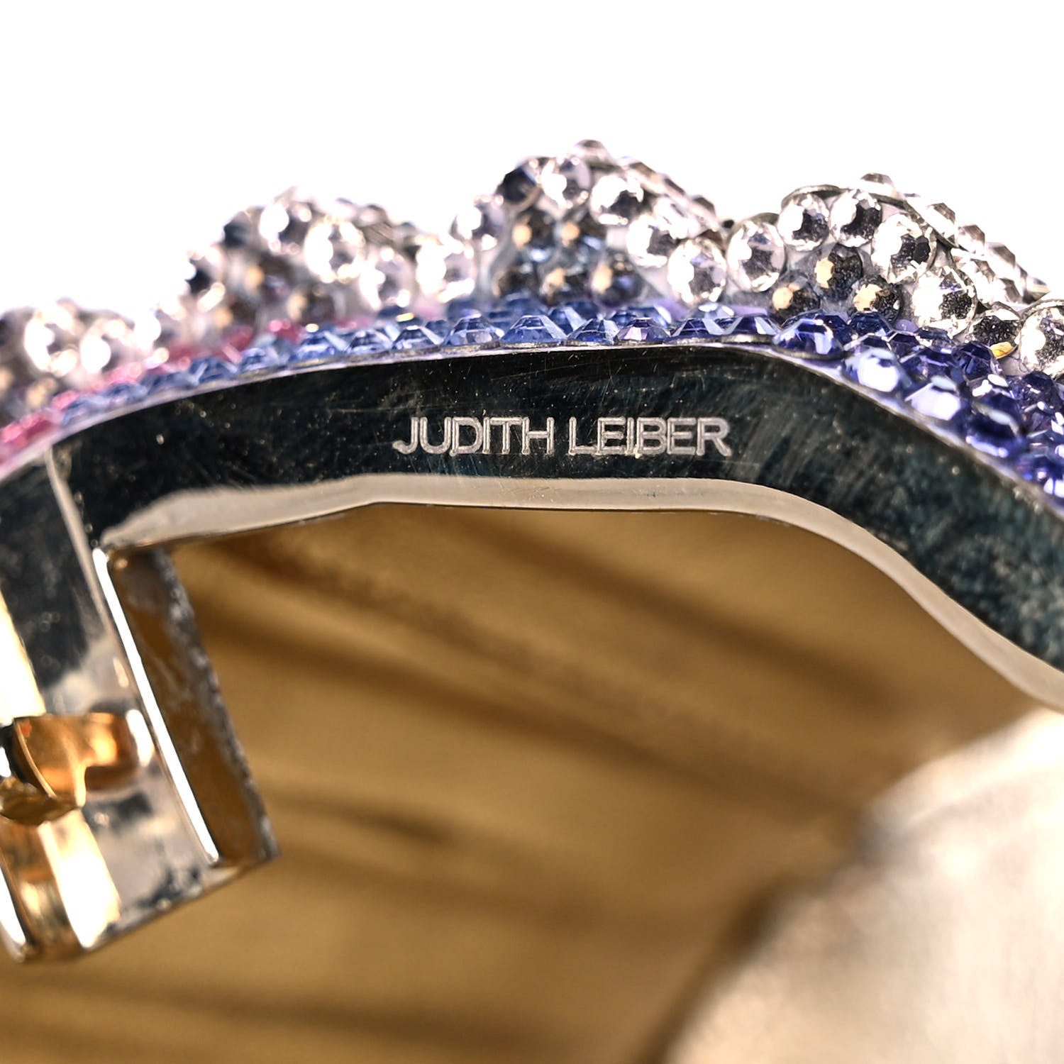 Judith Leiber Crystal Cupcake Minaudiere Clutch Gold Multicolor 7 of 11