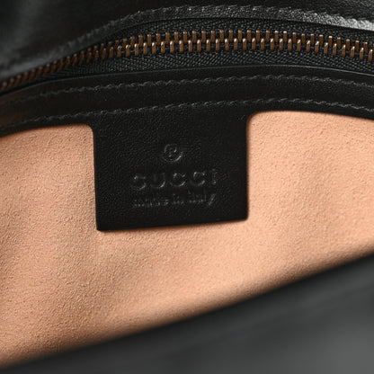 Gucci Calfskin Matelasse Small GG Marmont Shoulder Bag Black 5 of 8