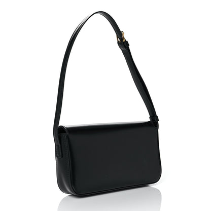 Celine Shiny Calfskin Triomphe Shoulder Bag Black 3 of 10