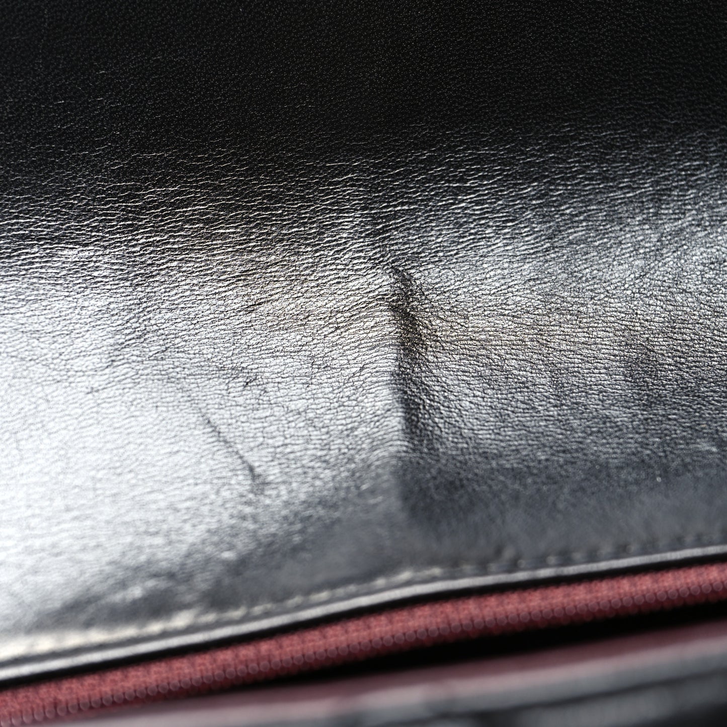 Lambskin Quilted Medium Single Flap Black