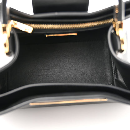 Salvatore Ferragamo Calfskin Thea Top Handle Bag Black 5 of 11