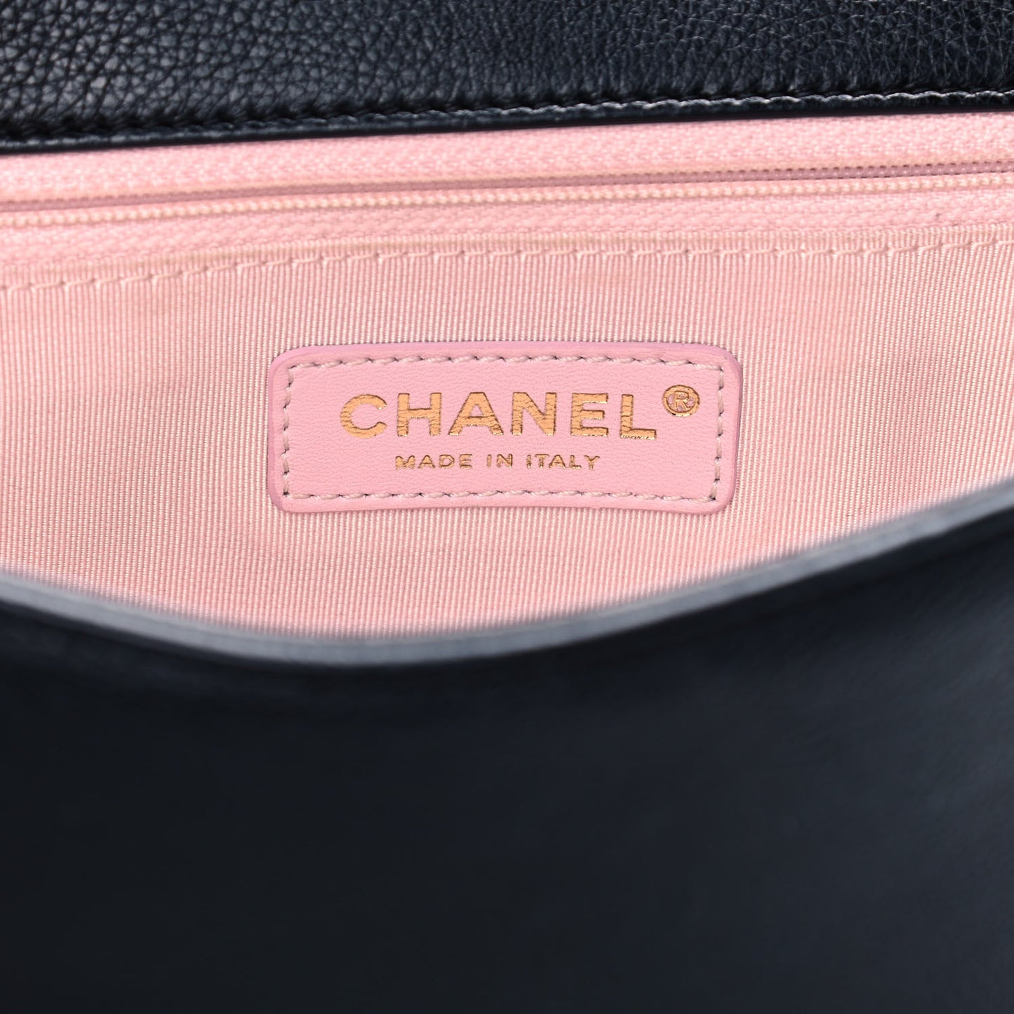 Caviar Quilted Large Studded Flap Black