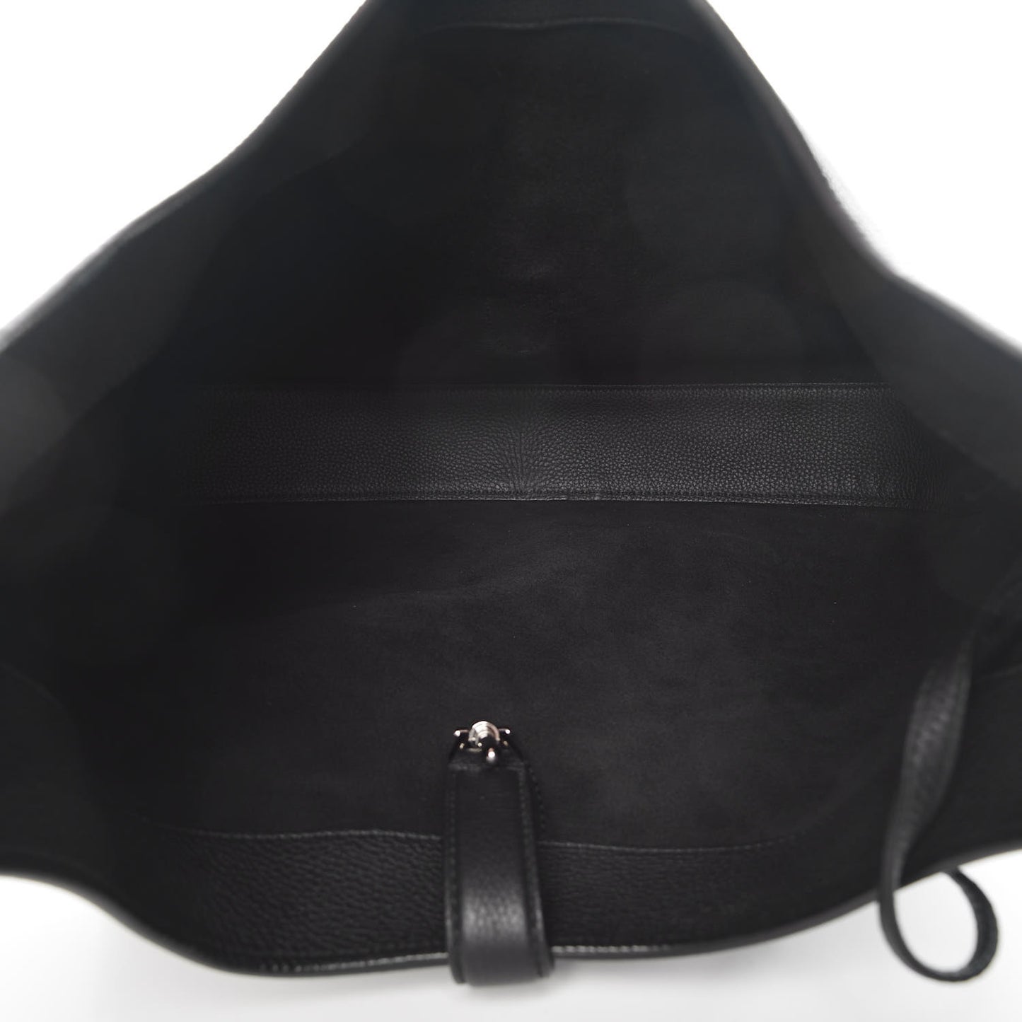 Soft Grained Calfskin Large Jackie Hobo Black