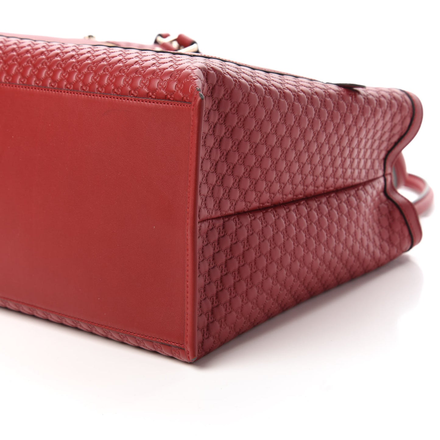 Soft Microguccissima Large Tote Red