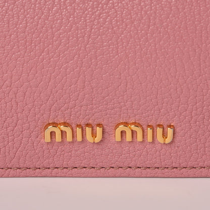Miu Miu Goatskin Madras Shopping Tote Rosa Gemma 14 of 18