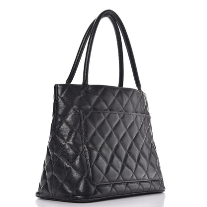 Chanel Caviar Quilted Medallion Tote Black 3 of 16