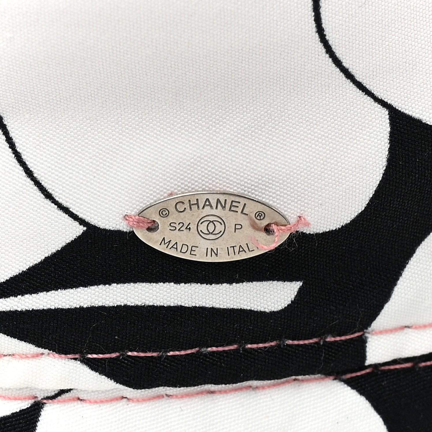 Chanel CC Bucket Hat Pink White Black 10 of 10