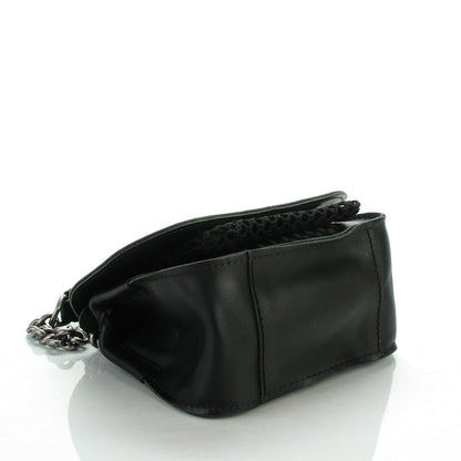 Chanel Calfskin Stitched Mini Highlander Messenger Black 4 of 7