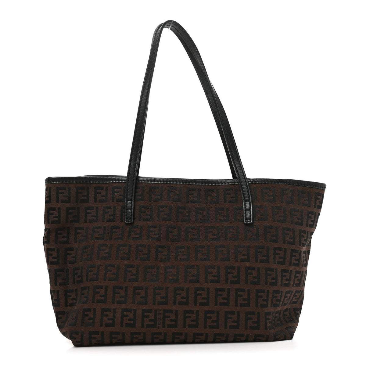 Fendi Zucchino Small Roll Tote Tobacco Moro 1 of 9