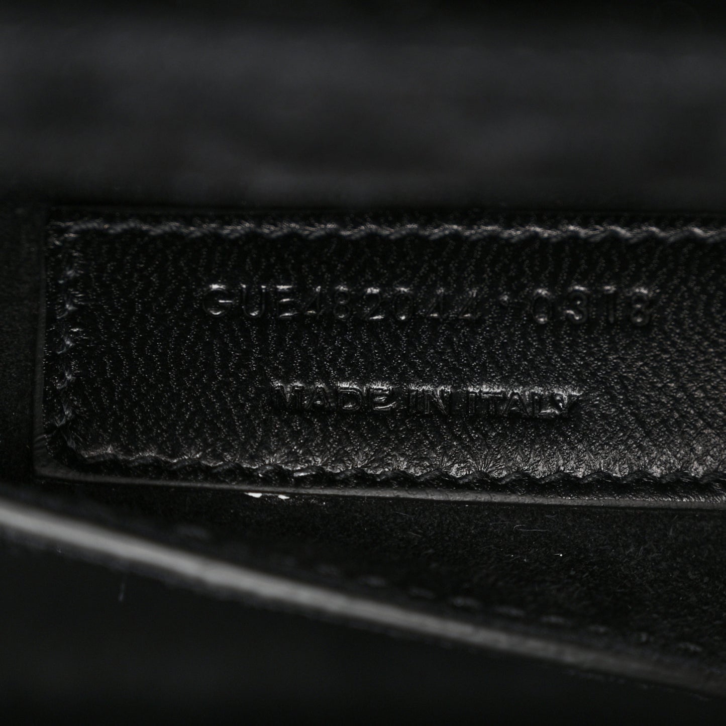 Calfskin Crocodile Embossed Medium Bellechasse Satchel Black