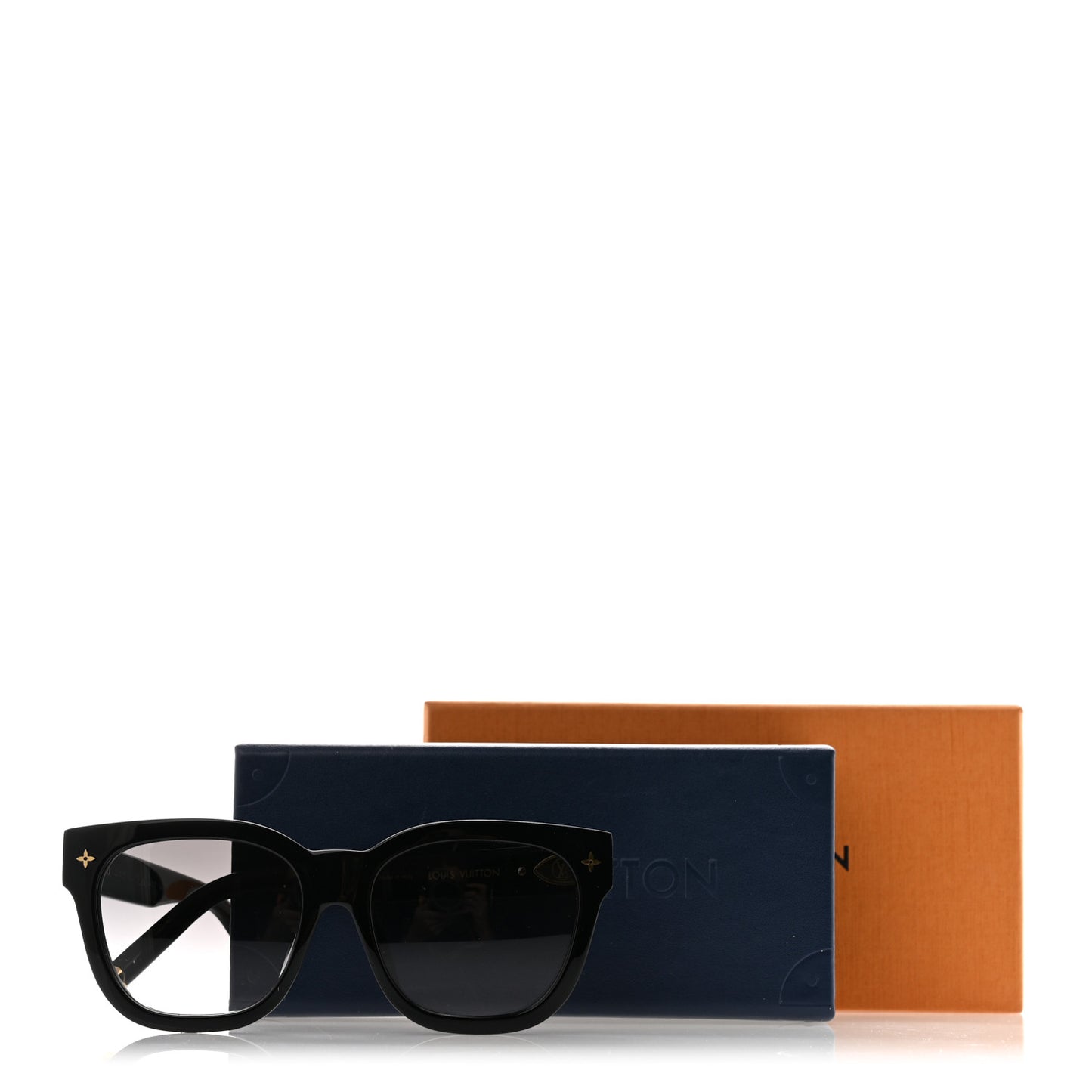 Acetate My Monogram Square Sunglasses Z1523E Black