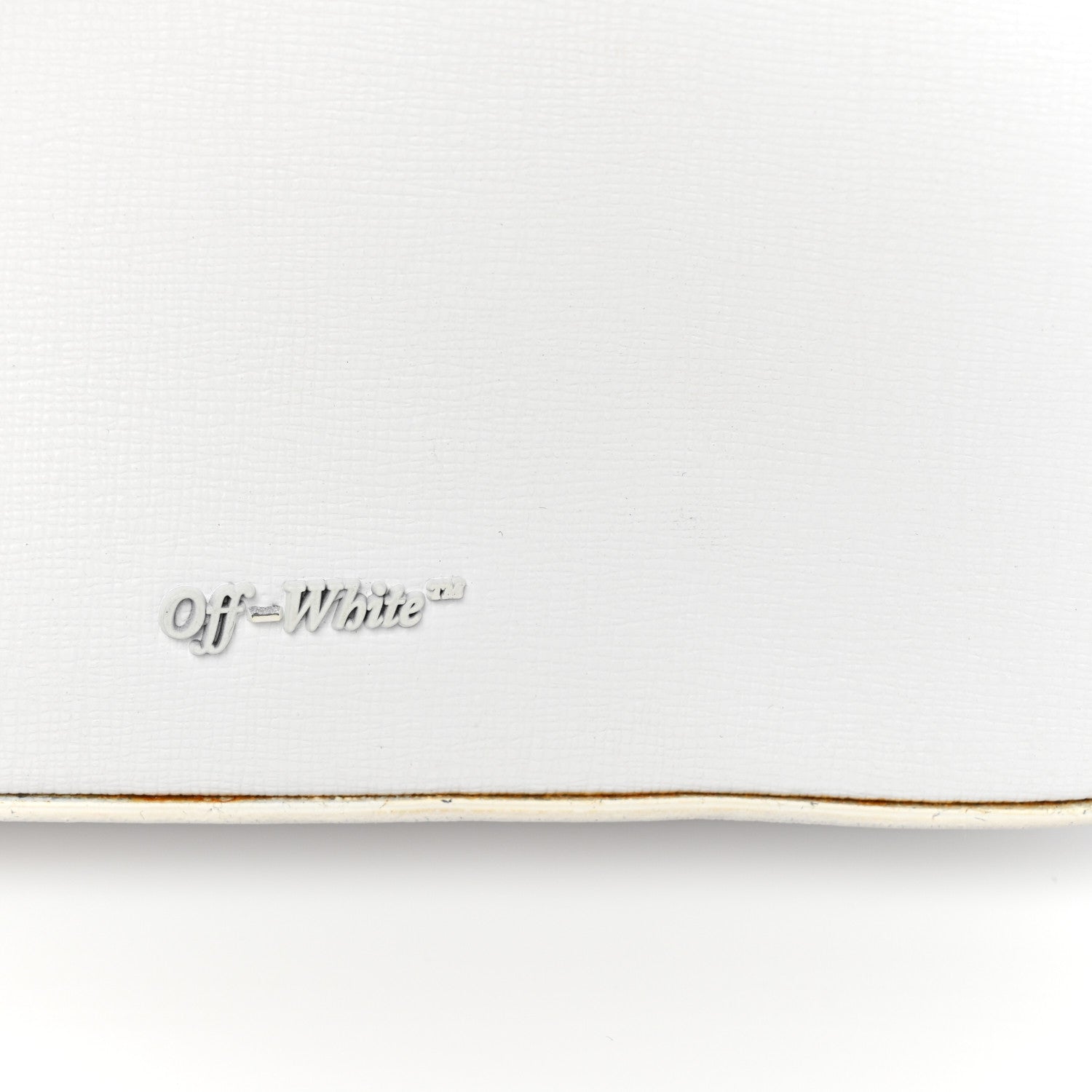 Off-White Calfskin Diag Flap Bag White Black 14 of 15