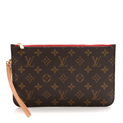 Louis Vuitton Monogram Neverfull MM GM Pochette Cherry 1 of 13