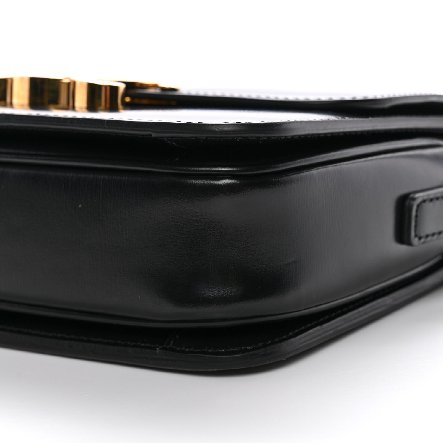 Celine Shiny Calfskin Teen Triomphe Black 10 of 10