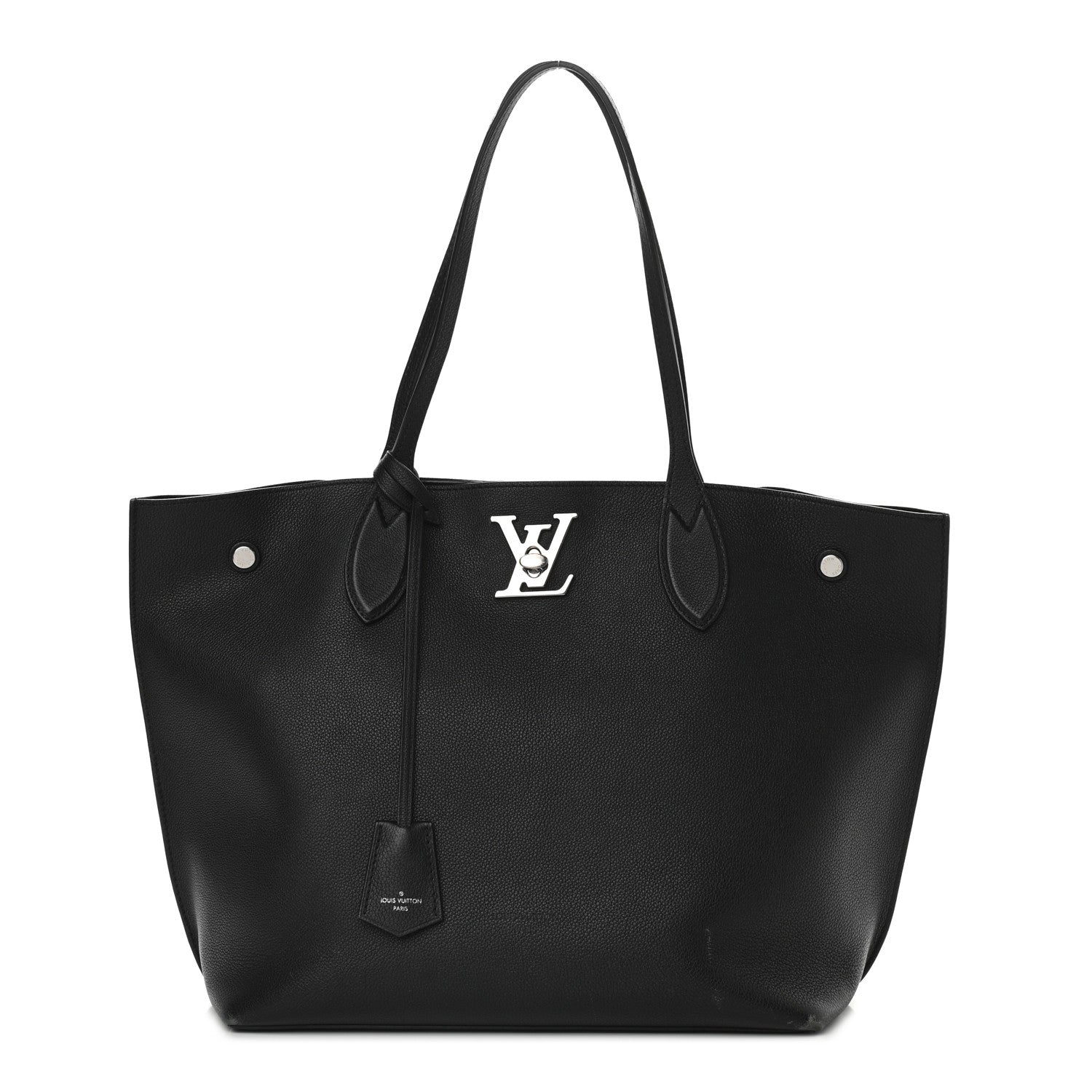 Louis Vuitton Calfskin Lockme Go Tote Black 1 of 10
