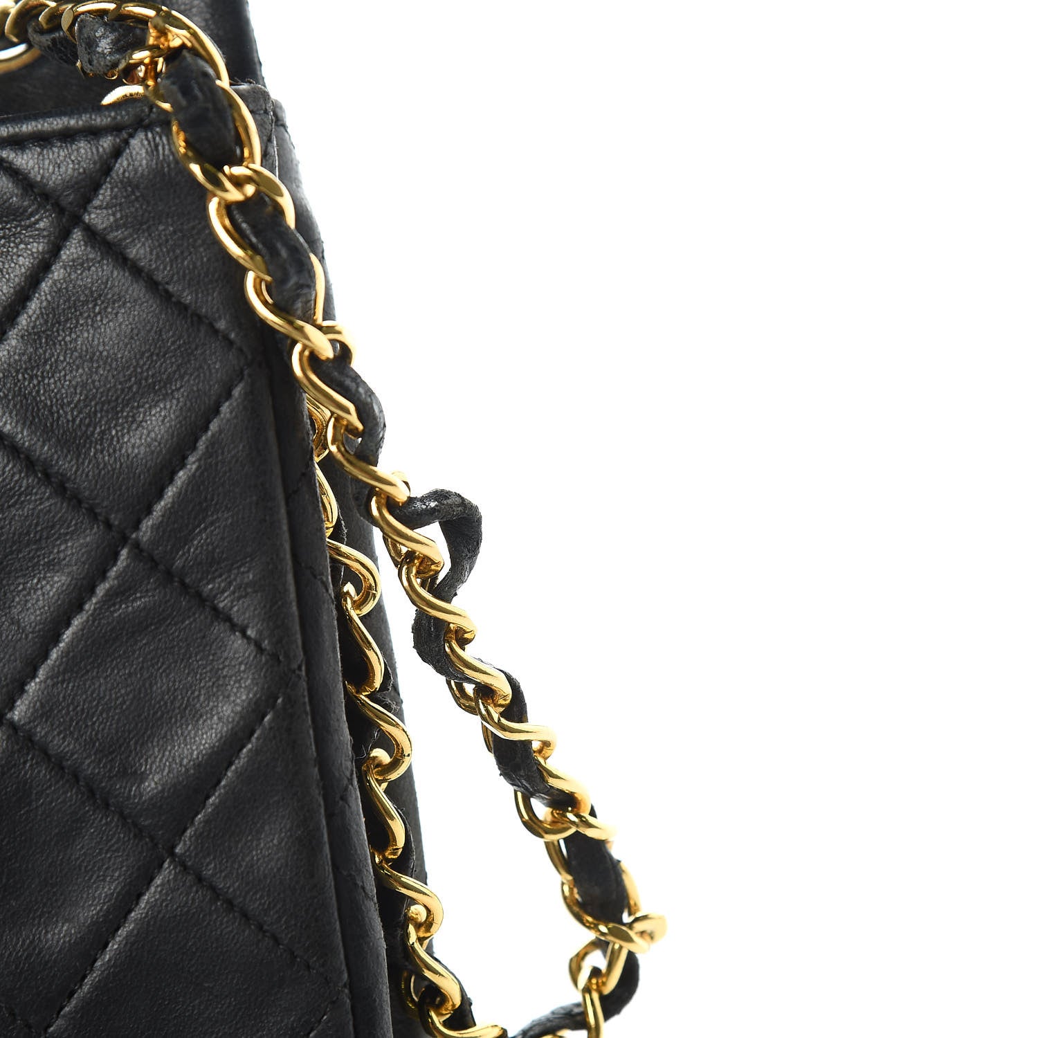 Chanel Lambskin Quilted Mini Square Flap Black 13 of 14