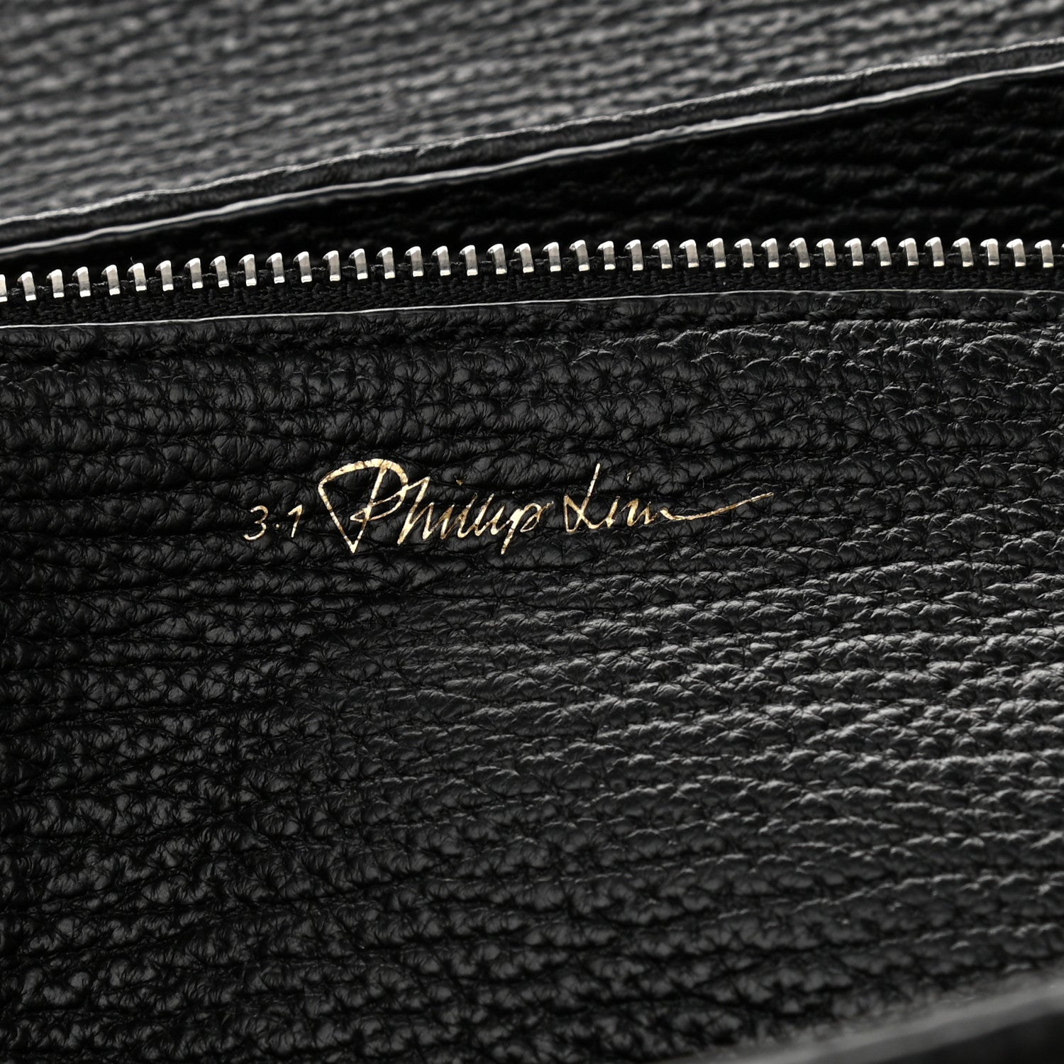 3.1 Phillip Lim 3.1 Textured Calfskin Woven Panel Medium Pashli Satchel Black Silver 6 of 8