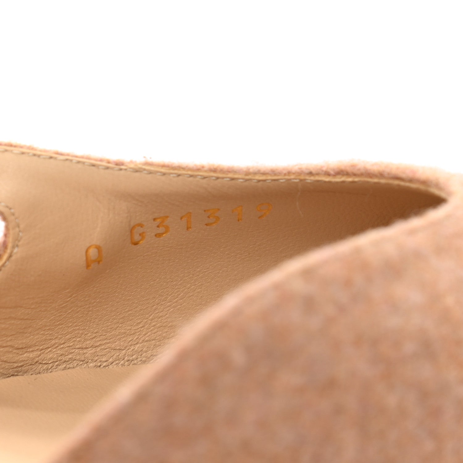 Chanel Wool Cap Toe CC Slingback Flat 40 Beige Pink 8 of 8