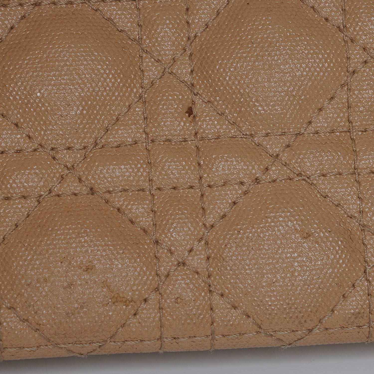 Christian Dior Coated Canvas Cannage Small Panarea Tote Beige 8 of 18