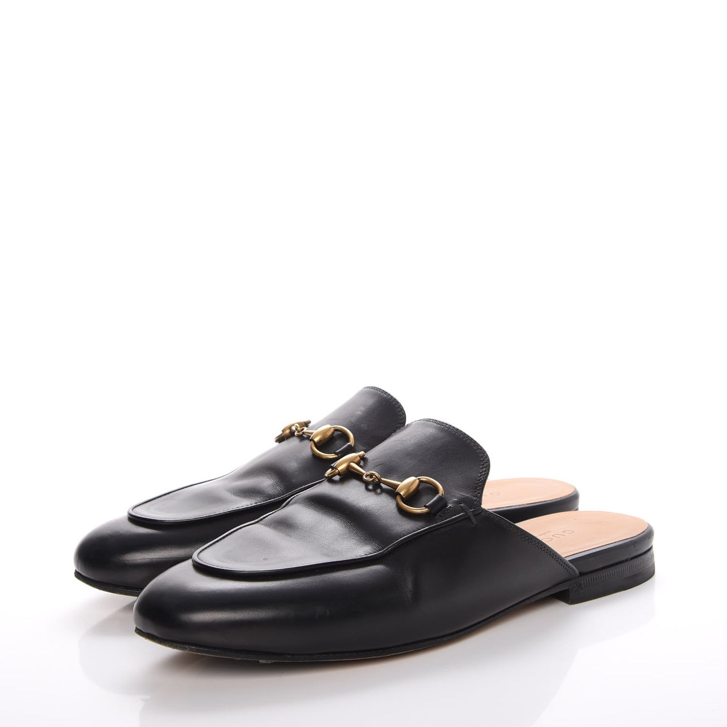 Calfskin Womens Princetown Slippers 36 Black