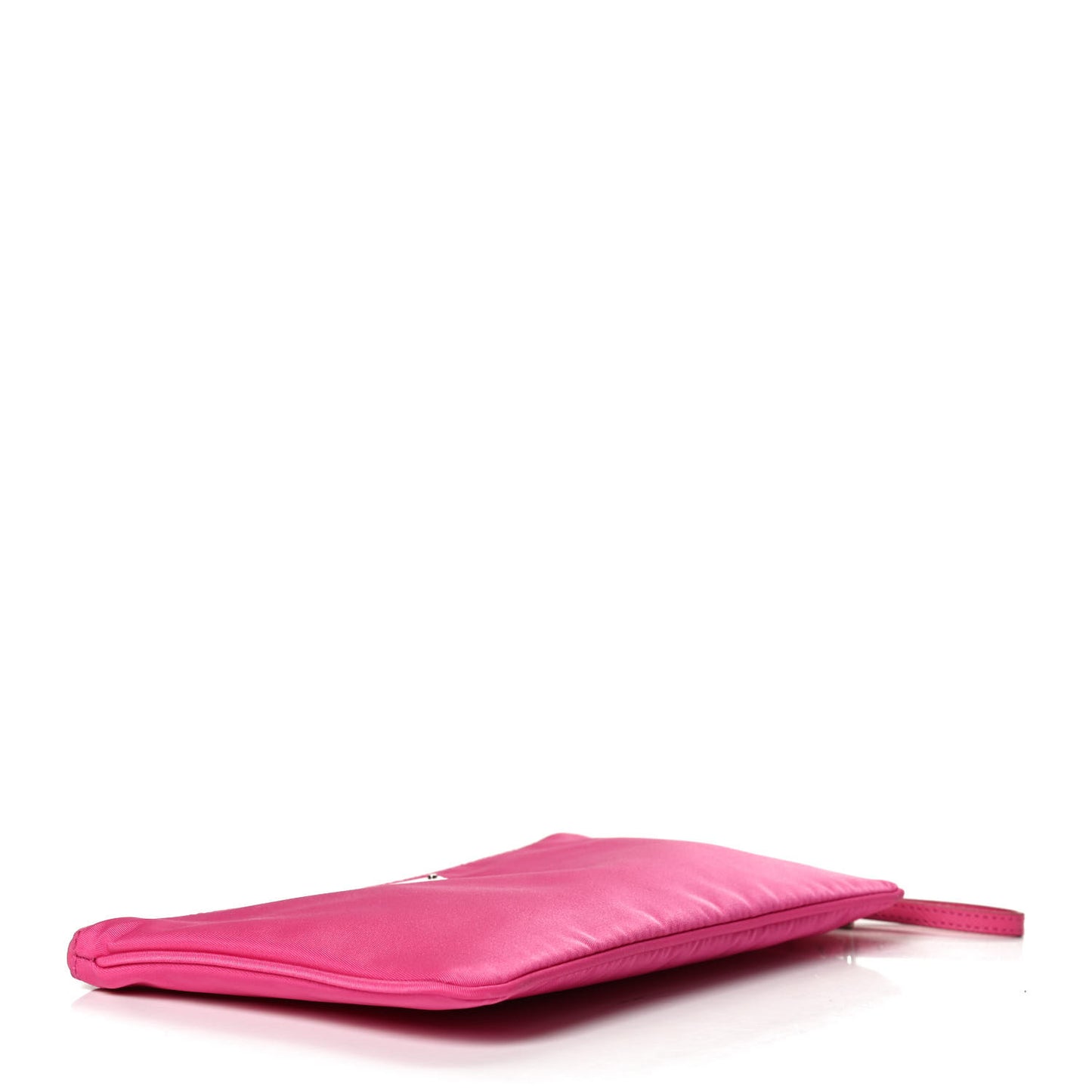 Tessuto Nylon Saffiano Wristlet Fuxia