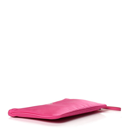Prada Tessuto Nylon Saffiano Wristlet Fuxia 4 of 10
