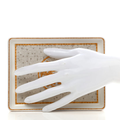 Hermes Porcelain Mosaique au 24 Gold Sushi Plate 2 of 7