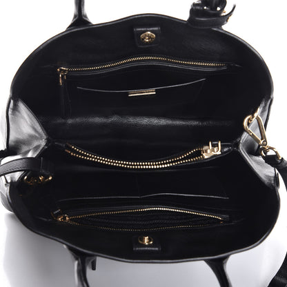 Prada Saffiano Cuir Open Promenade Tote Black 5 of 8