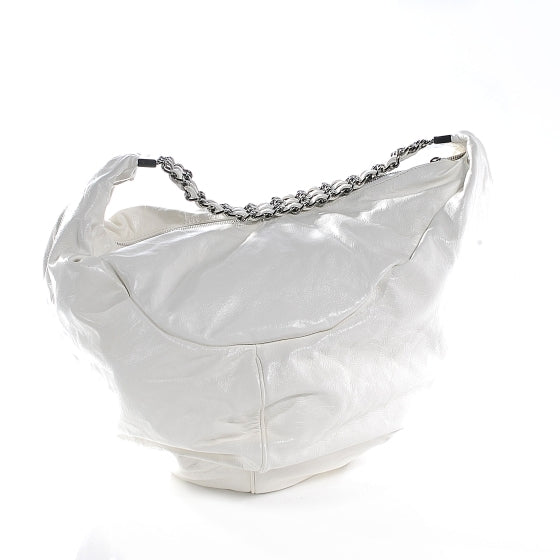 Patent Large Rock and Chain Hobo White