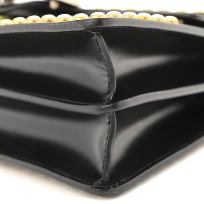 Gucci Calfskin Floral Embroidered Studded Small Dionysus Shoulder Bag Black 12 of 16