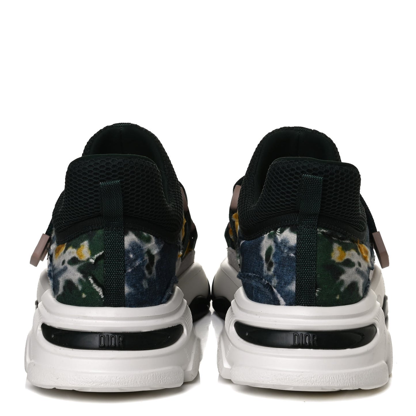 Technical Fabric Camouflage Tie and Dior Womens D-Wander Sneakers 38 Cypress Green