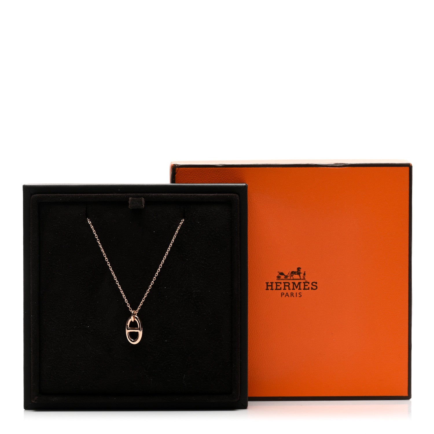 Hermes 18K Rose Gold PM Farandole Pendant Necklace 5 of 5